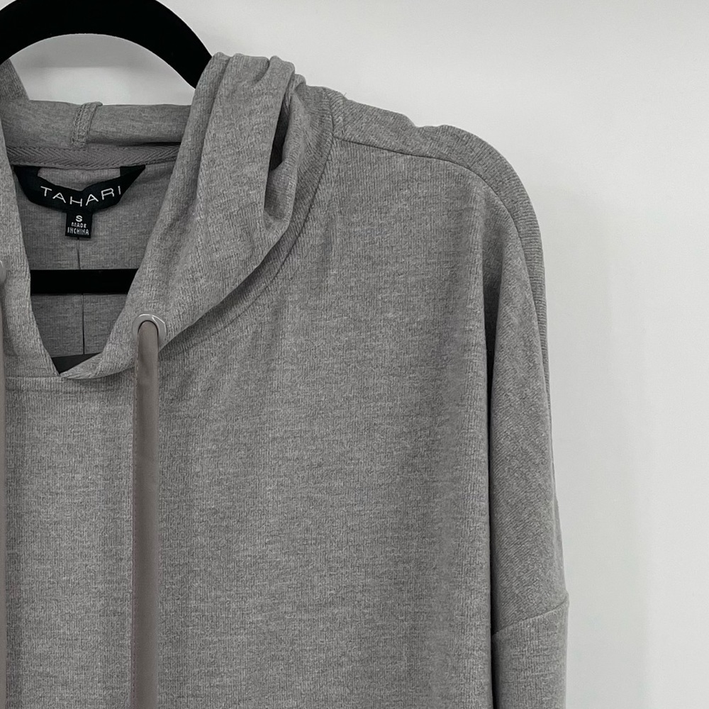 NEW! Tahari Gray Super Soft Hoodie - Picture 4 of 11